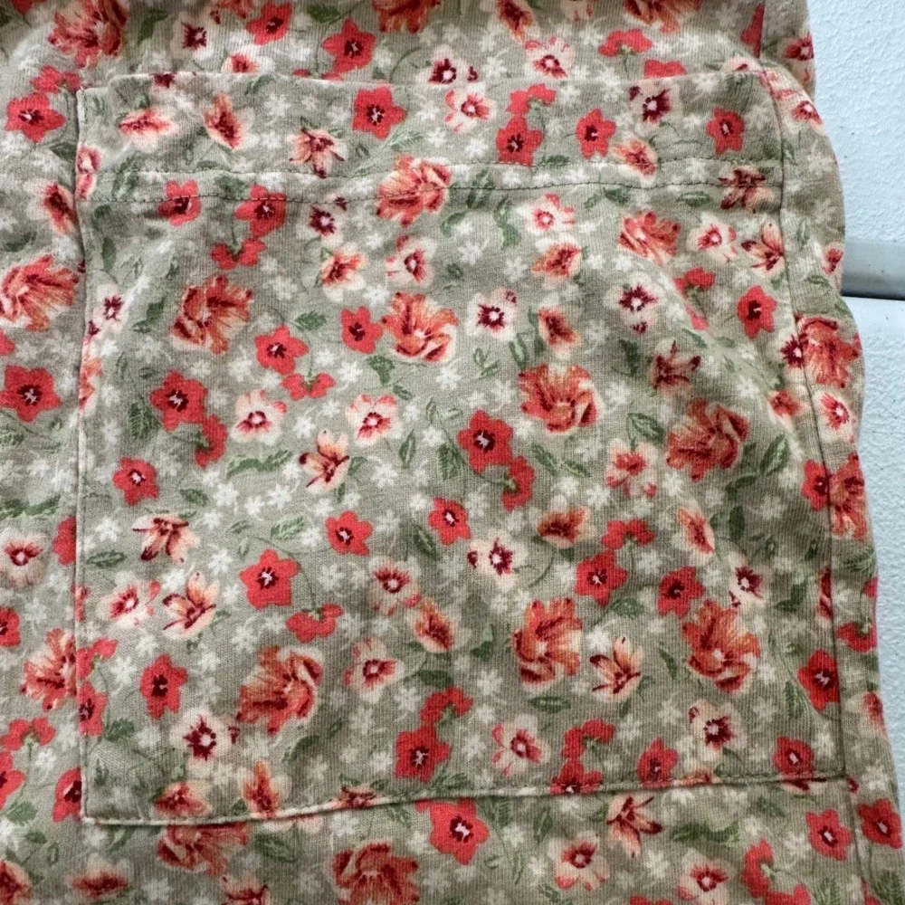 VTG Bobbie Brooks M Garden Watering Can Floral Dress‎ Pockets babydoll cottage - Picture 7 of 9